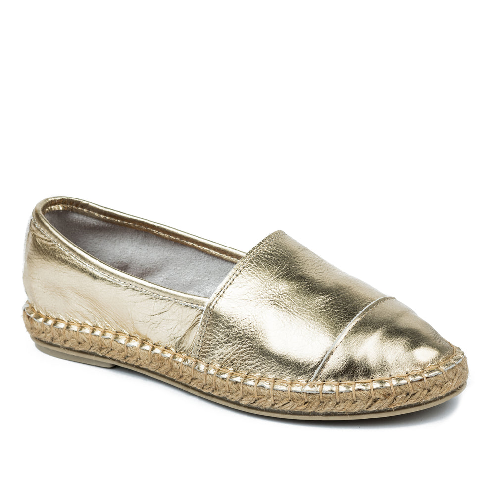 Kožne espadrile A579 - ZLATNA