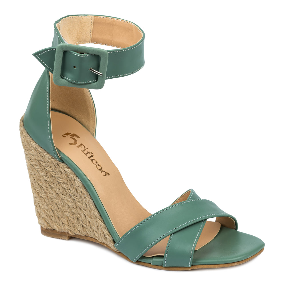 Ženske espadrile A781 - ZELENA