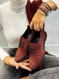 Kožne cipele B014 - BORDO