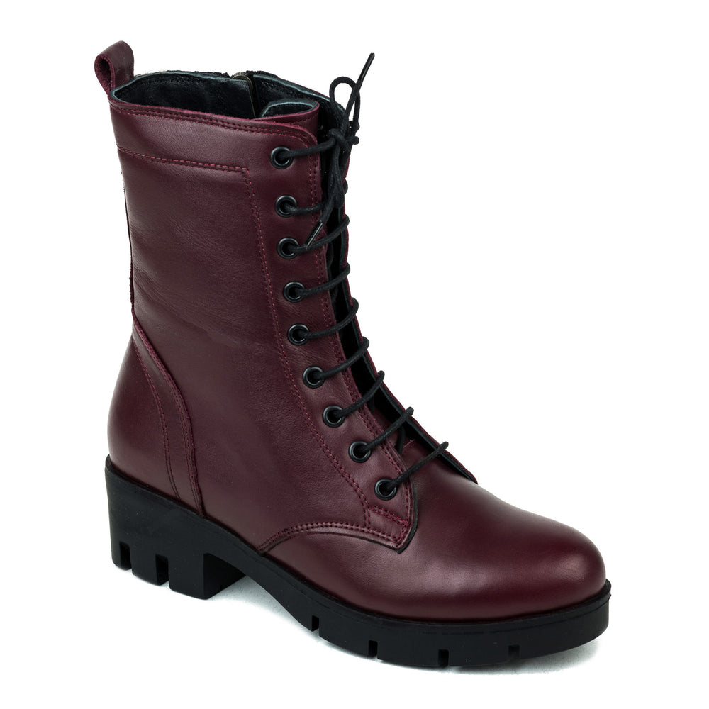 Kožne gležnjače B054 - BORDO