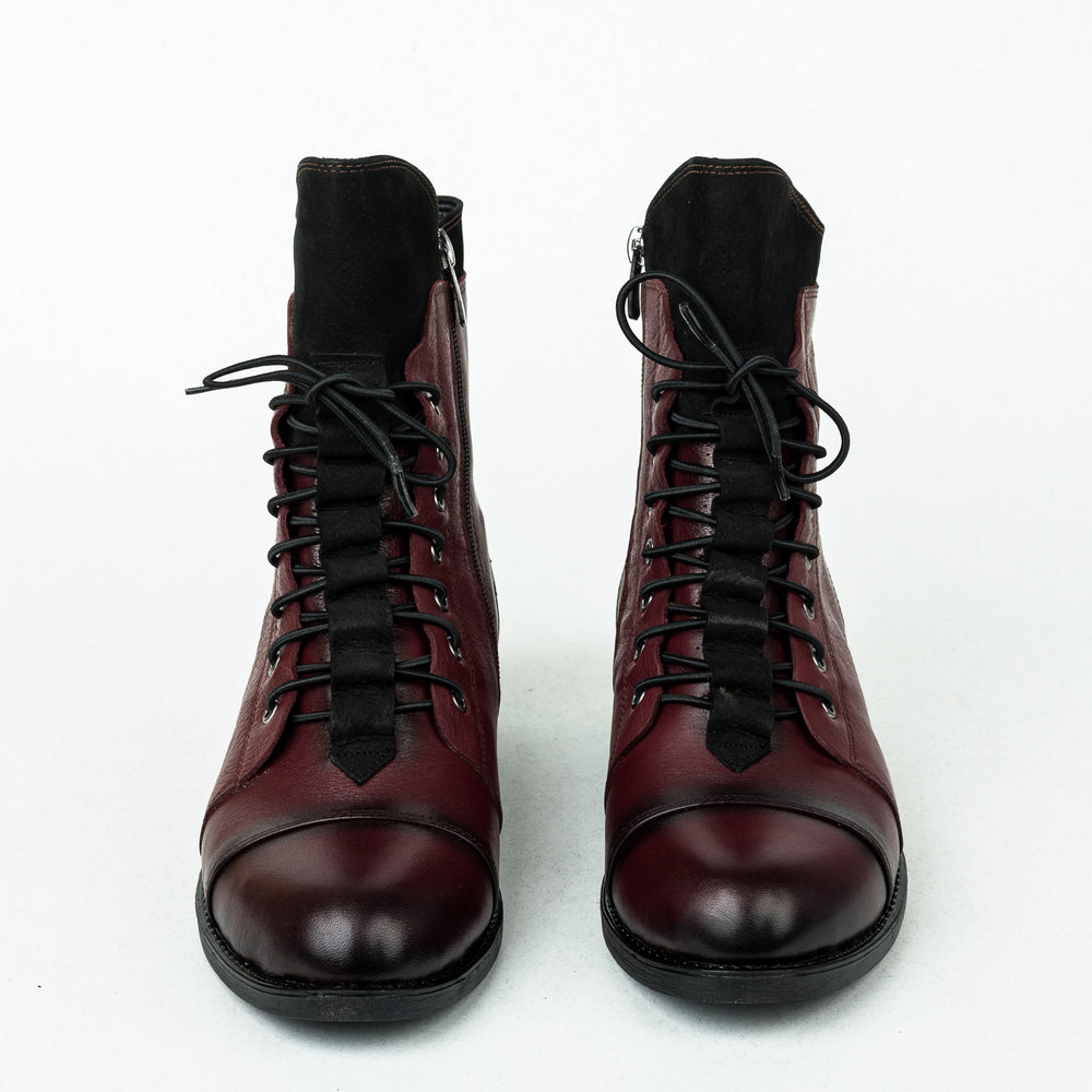 Kožne bakandže B245 - BORDO
