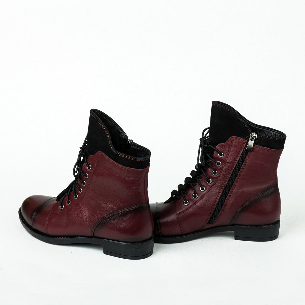 Kožne bakandže B245 - BORDO