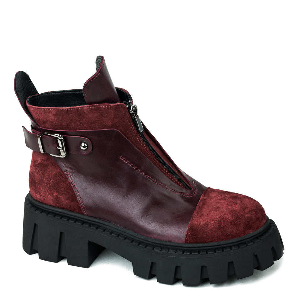 Kožne bakandže B246 - BORDO