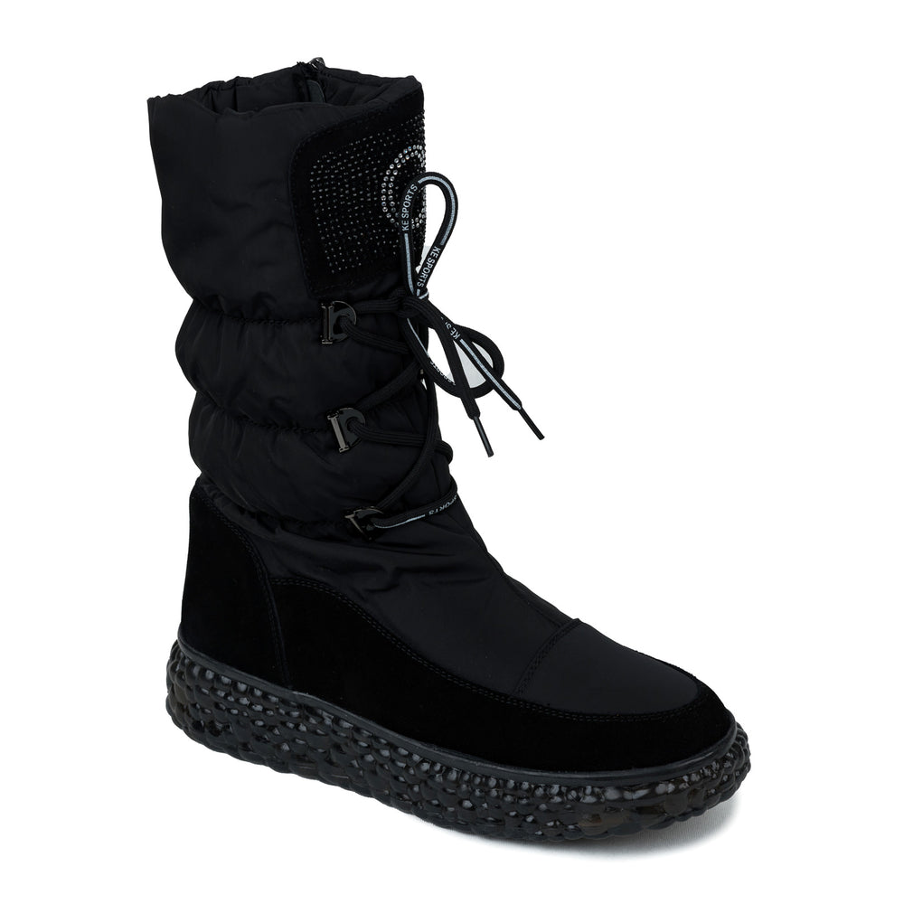 Kožne gležnjače B546 - CRNA