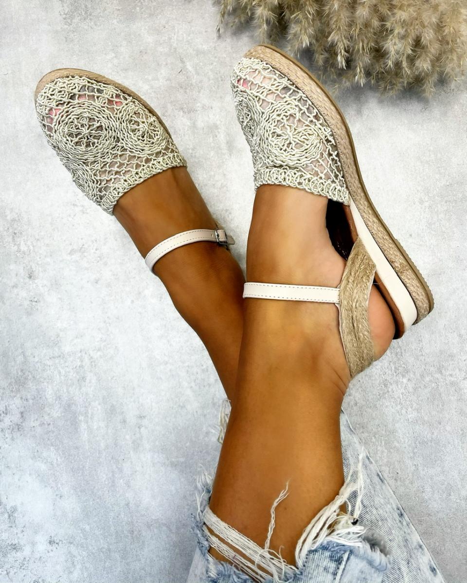 Ženske espadrile C209 - BEŽ