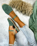 Ženske espadrile C209 - ZELENA