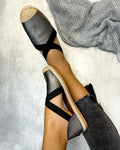 Ženske espadrile C352 - SREBRNA
