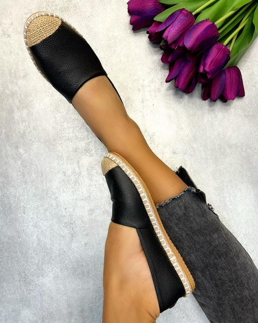 Ženske espadrile C353 - CRNA