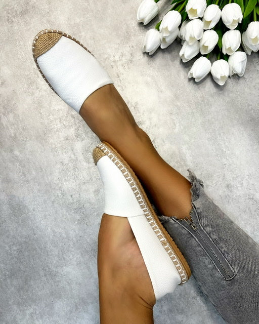 Ženske espadrile C353 - BELA