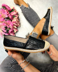 Ženske espadrile C520 - CRNA