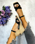 Ženske espadrile C572 - CRNA