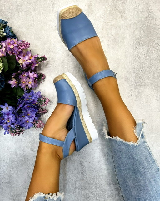 Ženske espadrile C573 - PLAVA