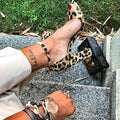 R* SANDALE NA DEBLJU ŠTIKLU - LEOPARD