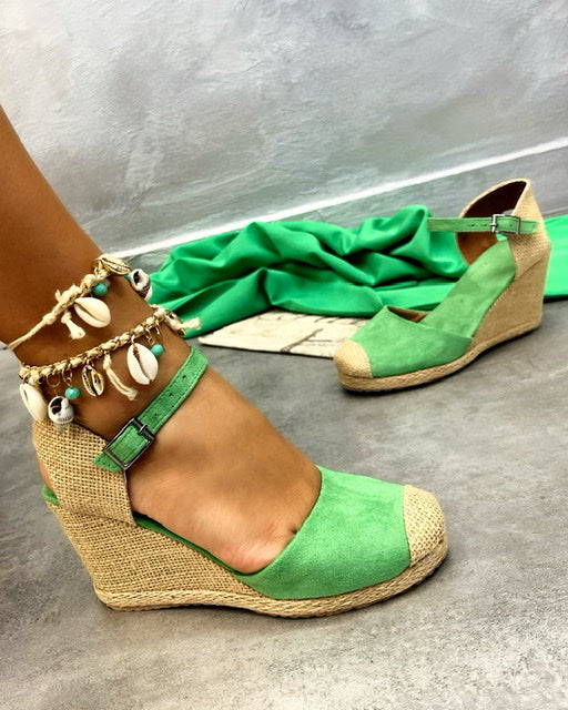 Ženske espadrile C721 - ZELENA