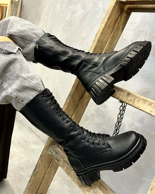 Ženske čizme D031 - CRNA