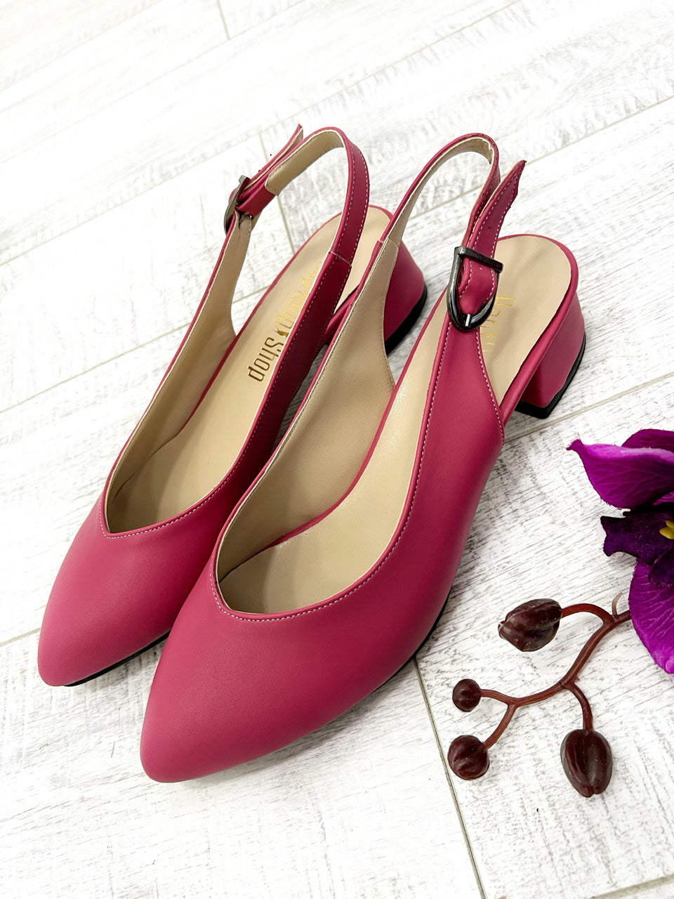 Ženske sandale D603 - NA KOPČANJE - PINK