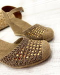 Ženske espadrile D700 - SA CIRKONIMA - BEŽ