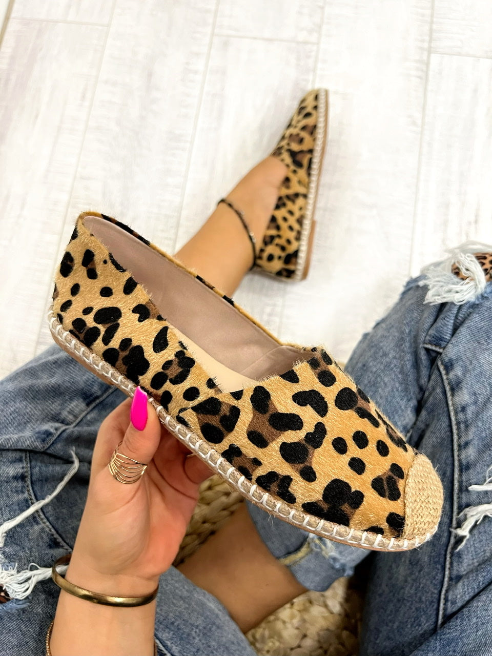 Ženske espadrile D822 - SA JUTOM - LEOPARD