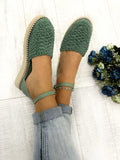Ženske sandale D823 - SA VEZOM - MINT