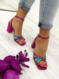 Ženske sandale D855 - METALIK - PINK - PLAVA - ZELENA - VIŠEBOJNE