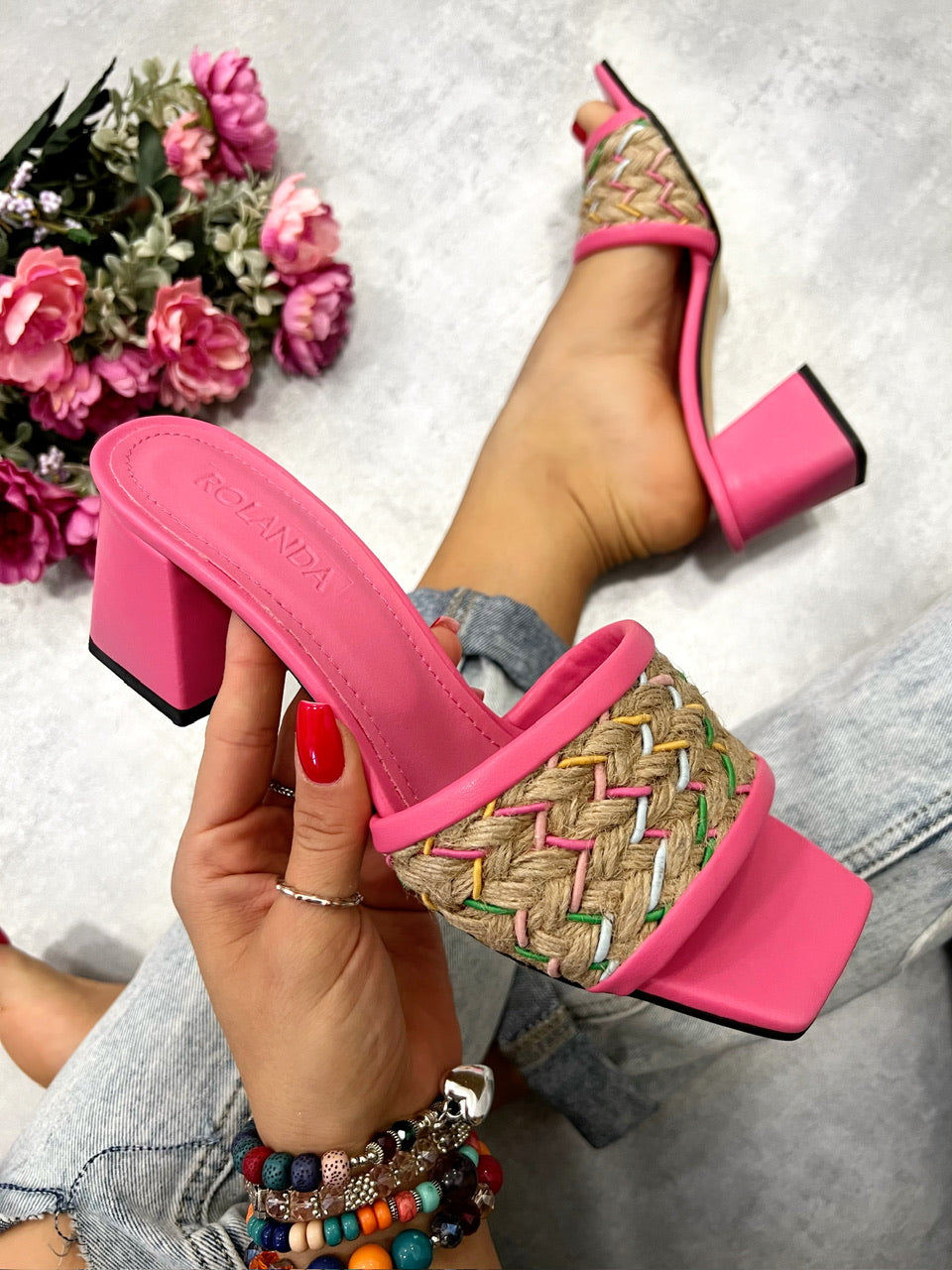 Ženske papuče D893 - PINK