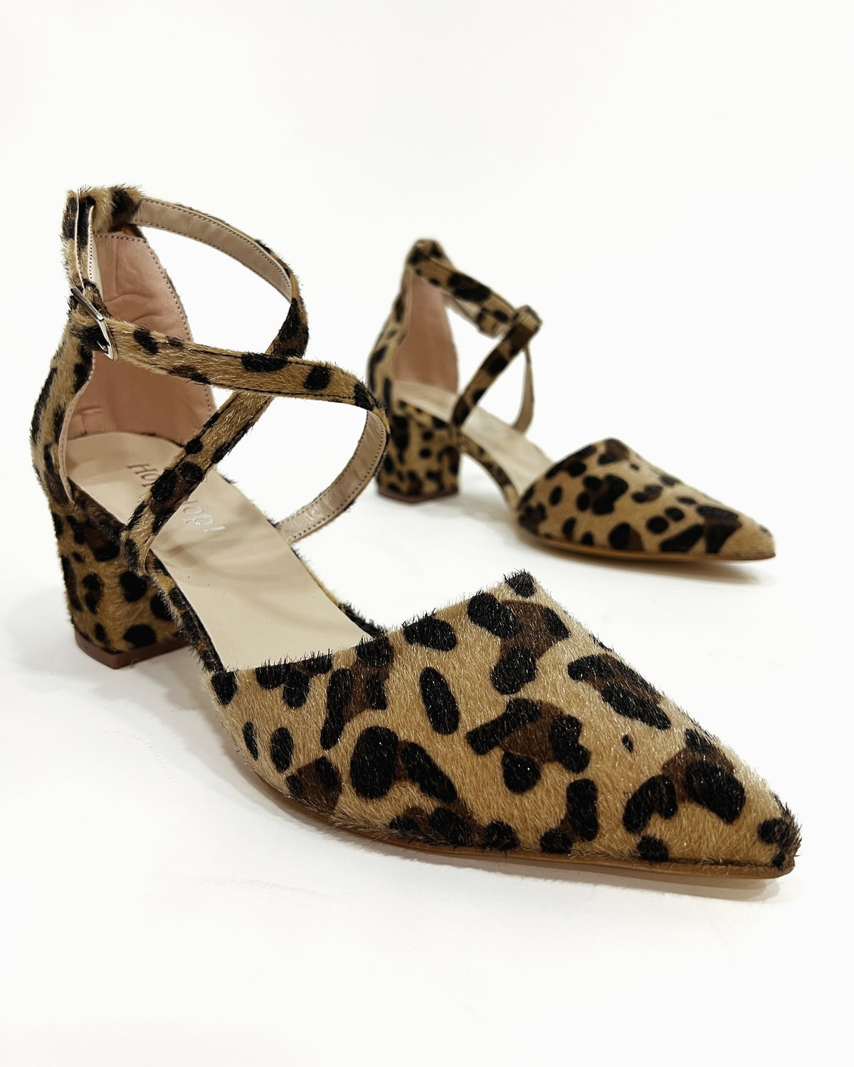 Ženske sandale E322 - SA UKRŠTENIM KAIŠEVIMA - LEOPARD