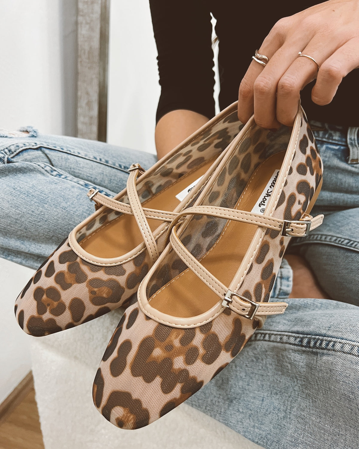 Baletanke E847 - BEŽ - LEOPARD