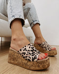 Ženske papuče E970 - NA PUNU PETU - LEOPARD