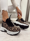 Ženske patike F037 - CRNA - LEOPARD