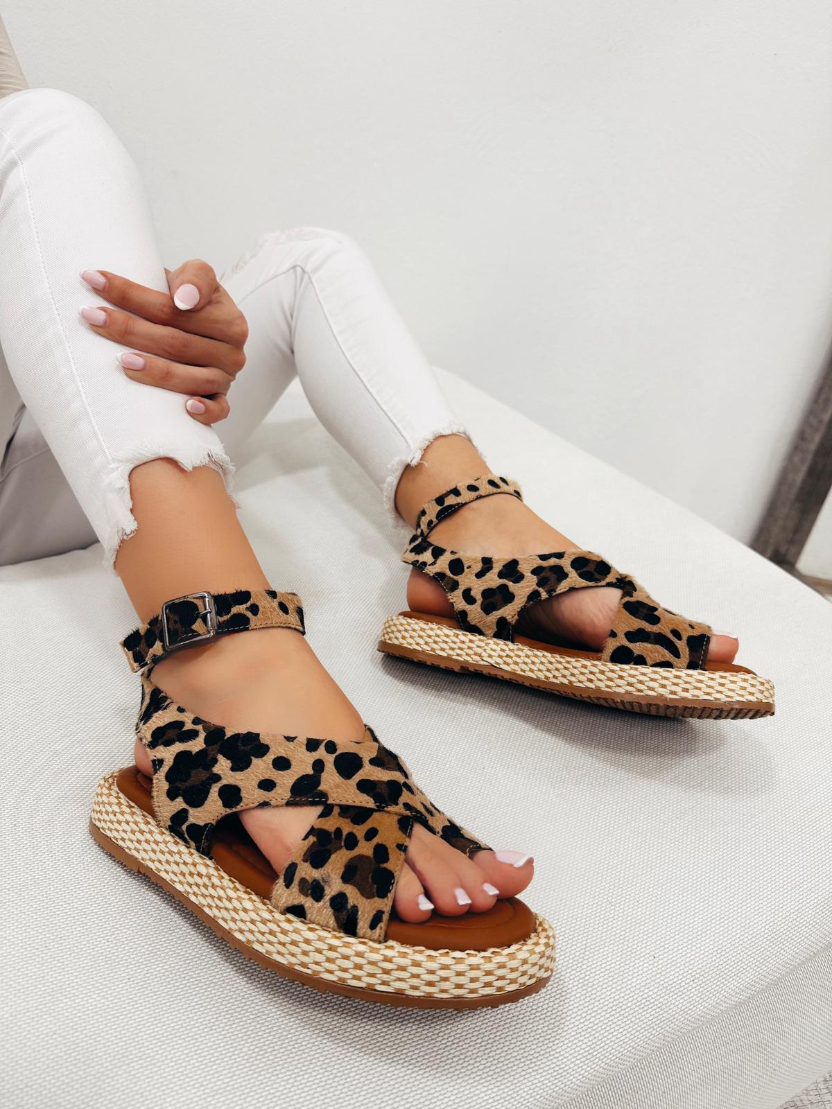 Ženske sandale F107 - LEOPARD