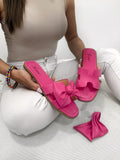Ženske papuče F134 - SA MAŠNOM - PINK