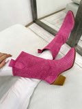 Letnje čizme F187 - RUPIČASTE - PINK