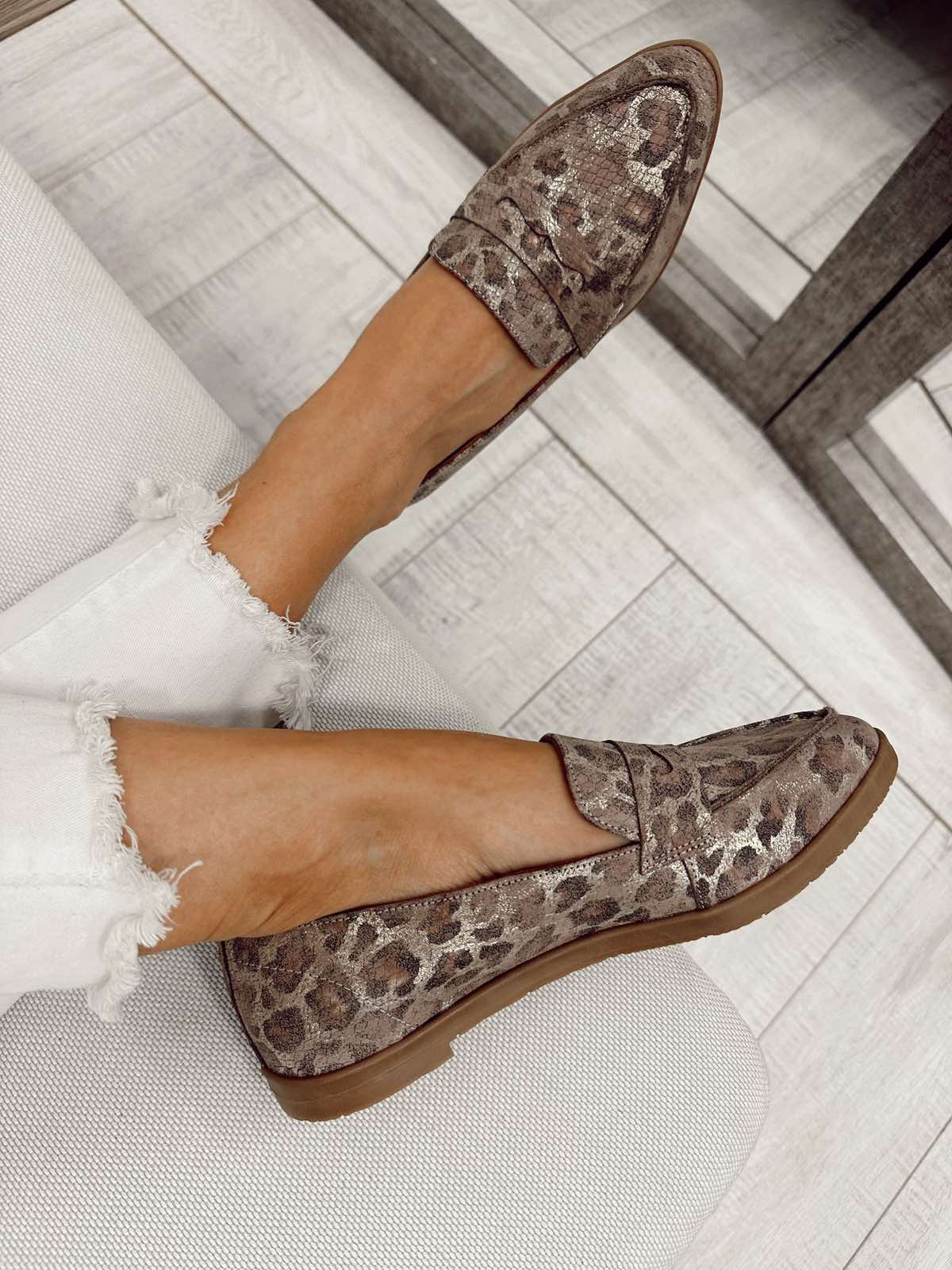 Kožne mokasine F269 - LOVE BALLERIN'S - LEOPARD