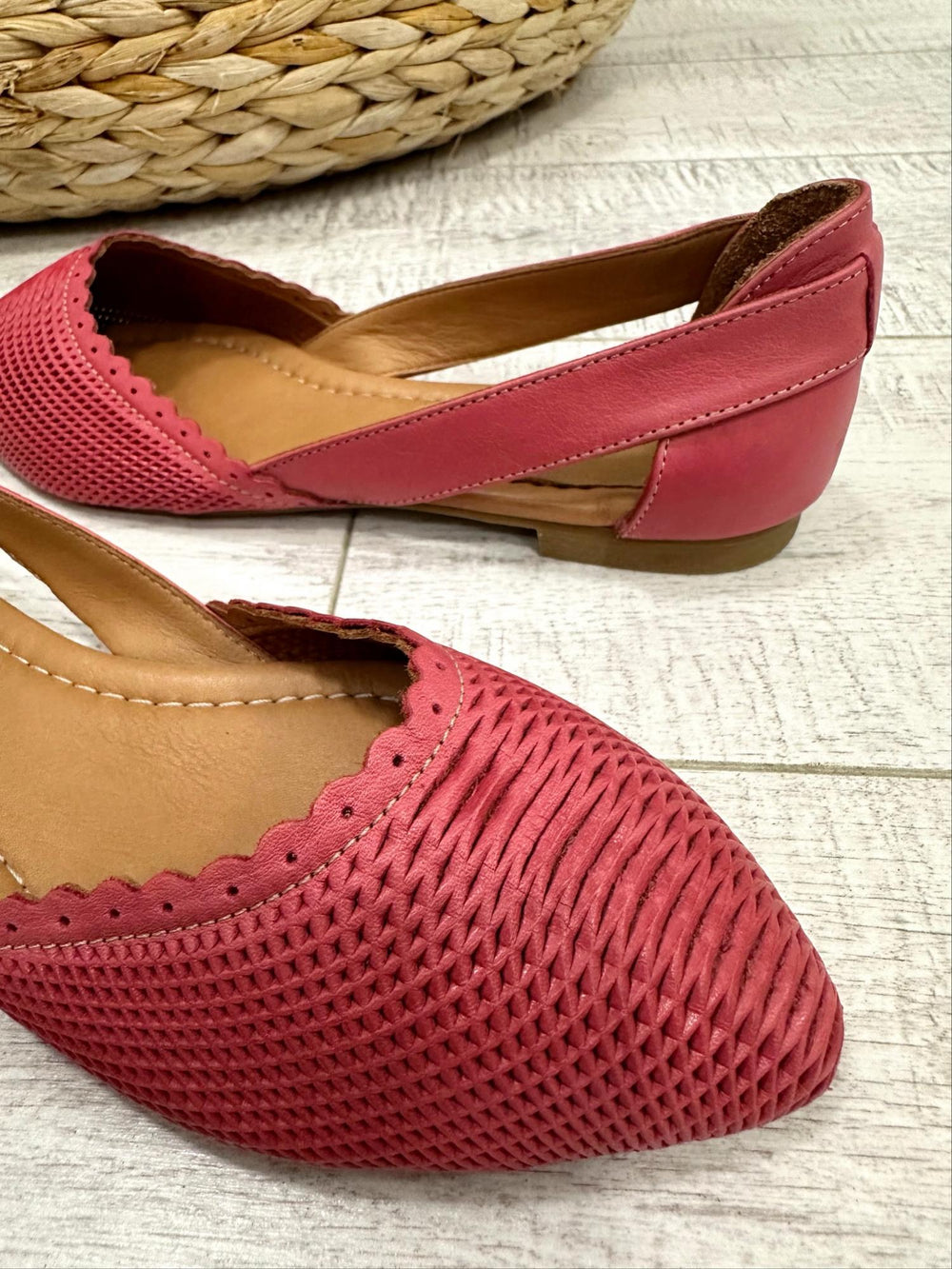 Kožne baletanke F283 - LOVE BALLERIN'S - BORDO ROZA