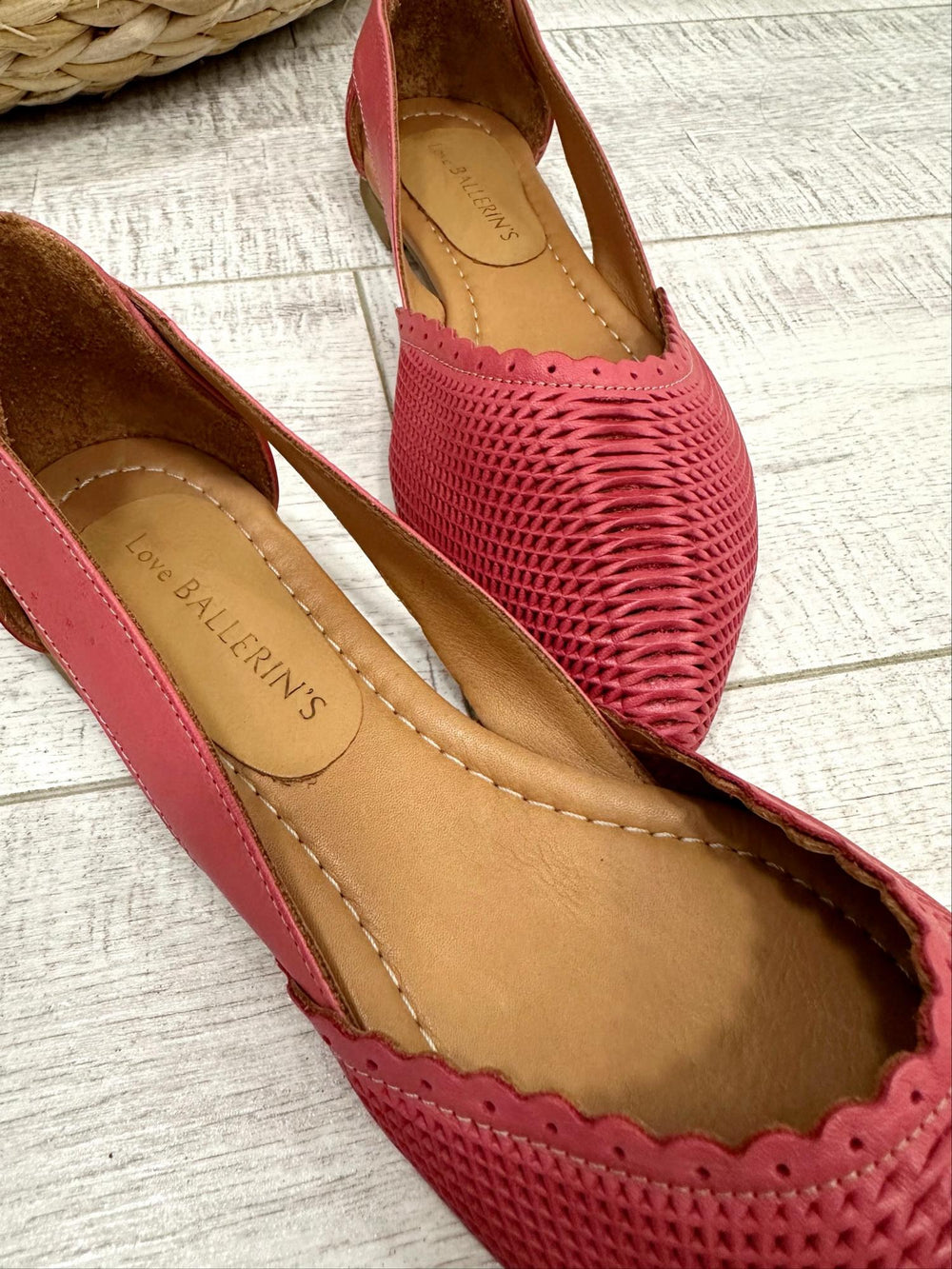 Kožne baletanke F283 - LOVE BALLERIN'S - BORDO ROZA