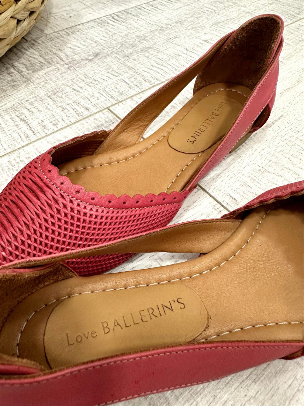 Kožne baletanke F283 - LOVE BALLERIN'S - BORDO ROZA