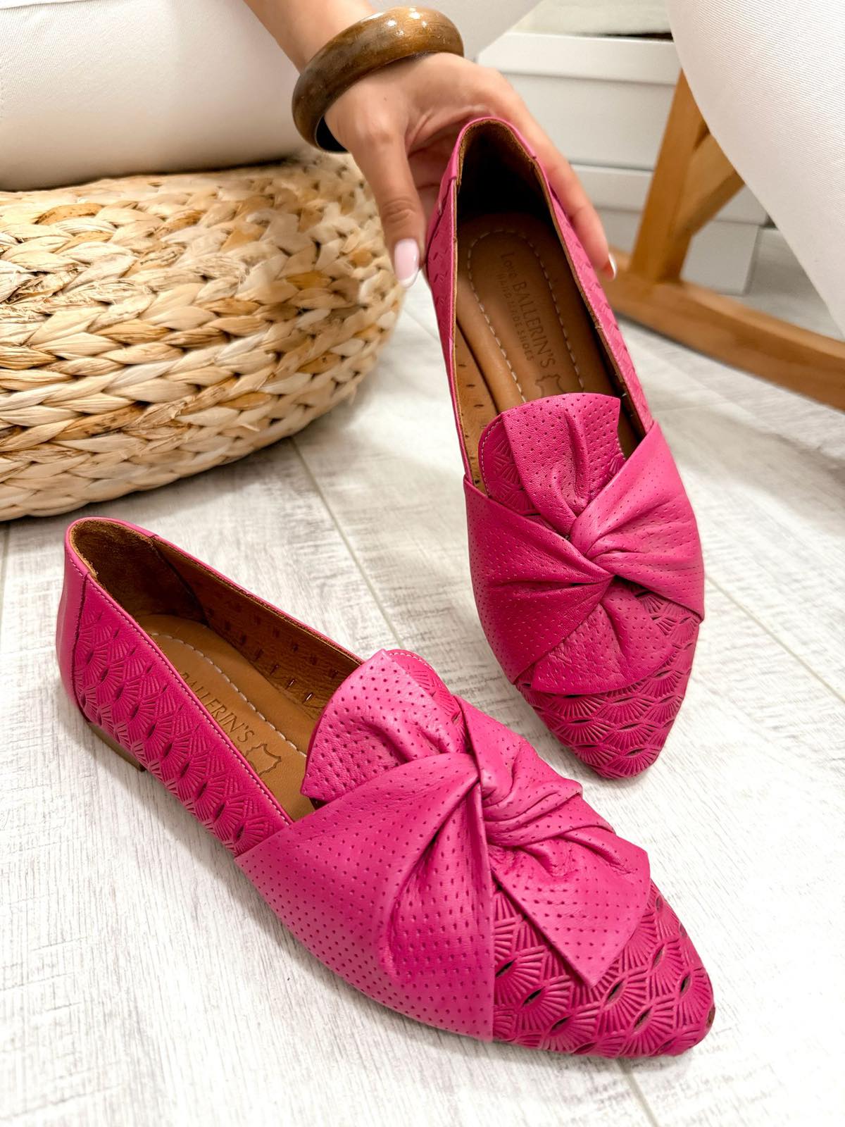 Kožne baletanke F303 - LOVE BALLERIN'S - PINK
