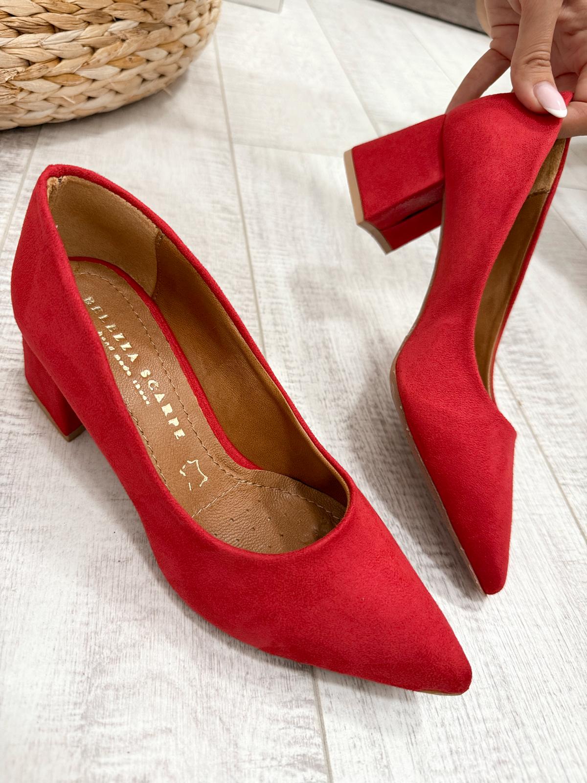 Kožne štikle F333 - BELEZZA SCARPE - CRVENA