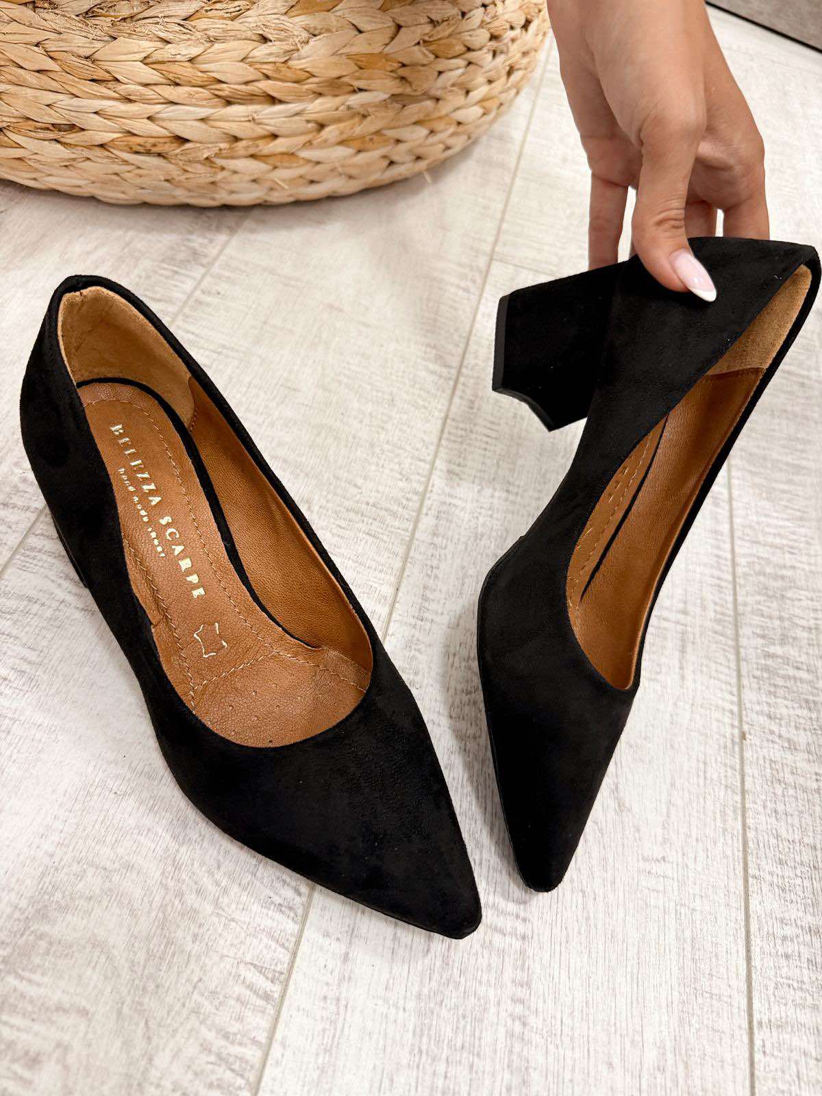 Kožne štikle F333 - BELEZZA SCARPE - CRNA