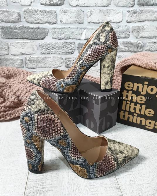 SNAKE PRINT SALONKE NA DEBLJU ŠTIKLU