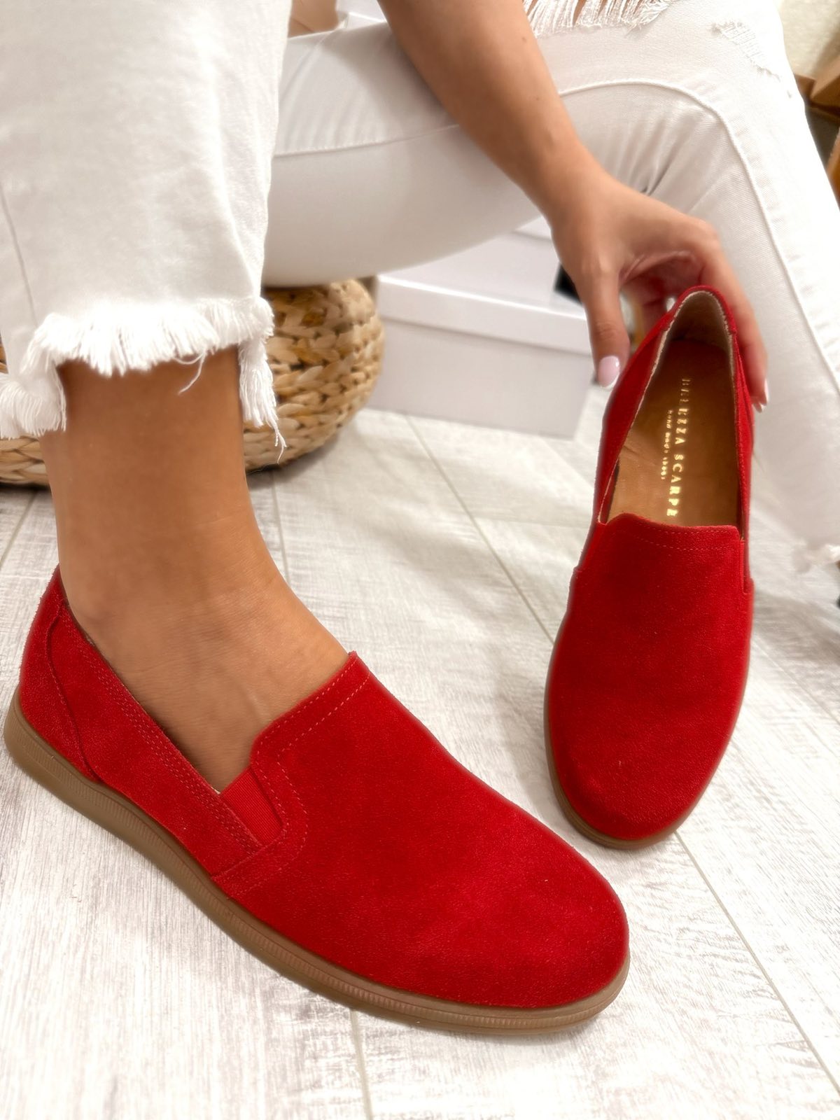 Kožne cipele F443 - BELEZZA SCARPE - CRVENA