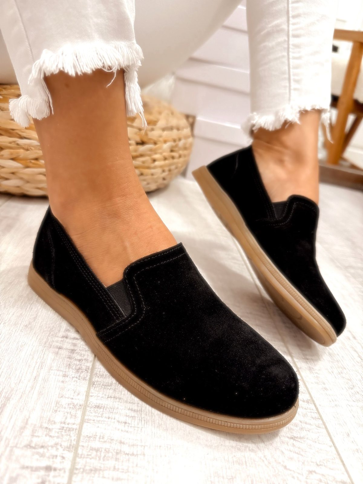 Kožne cipele F443 - BELEZZA SCARPE - CRNA