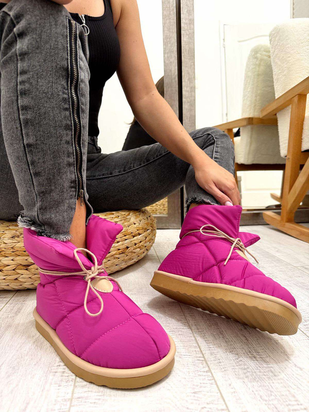 Ženske šunjalice F545 - LONDON & LONDON - PINK