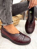 Ženske cipele F565 - LONDON & LONDON - KROKO - BORDO