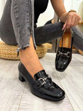 Kožne štikle F583 - BELEZZA SCARPE - CRNA