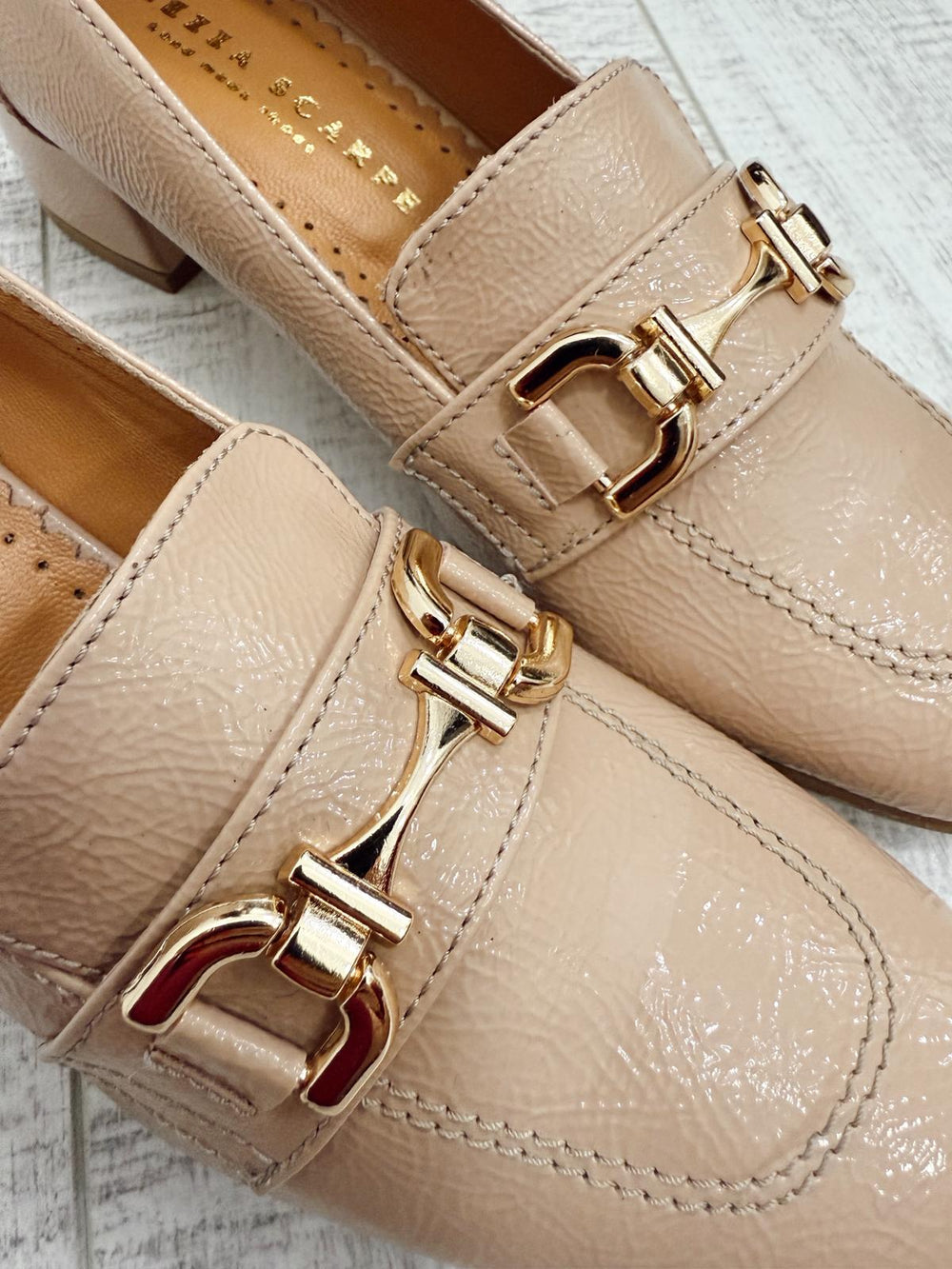 Kožne štikle F583 - BELEZZA SCARPE - PUDER