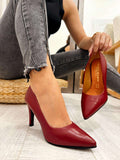 Kožne štikle F584 - BELEZZA SCARPE - BORDO