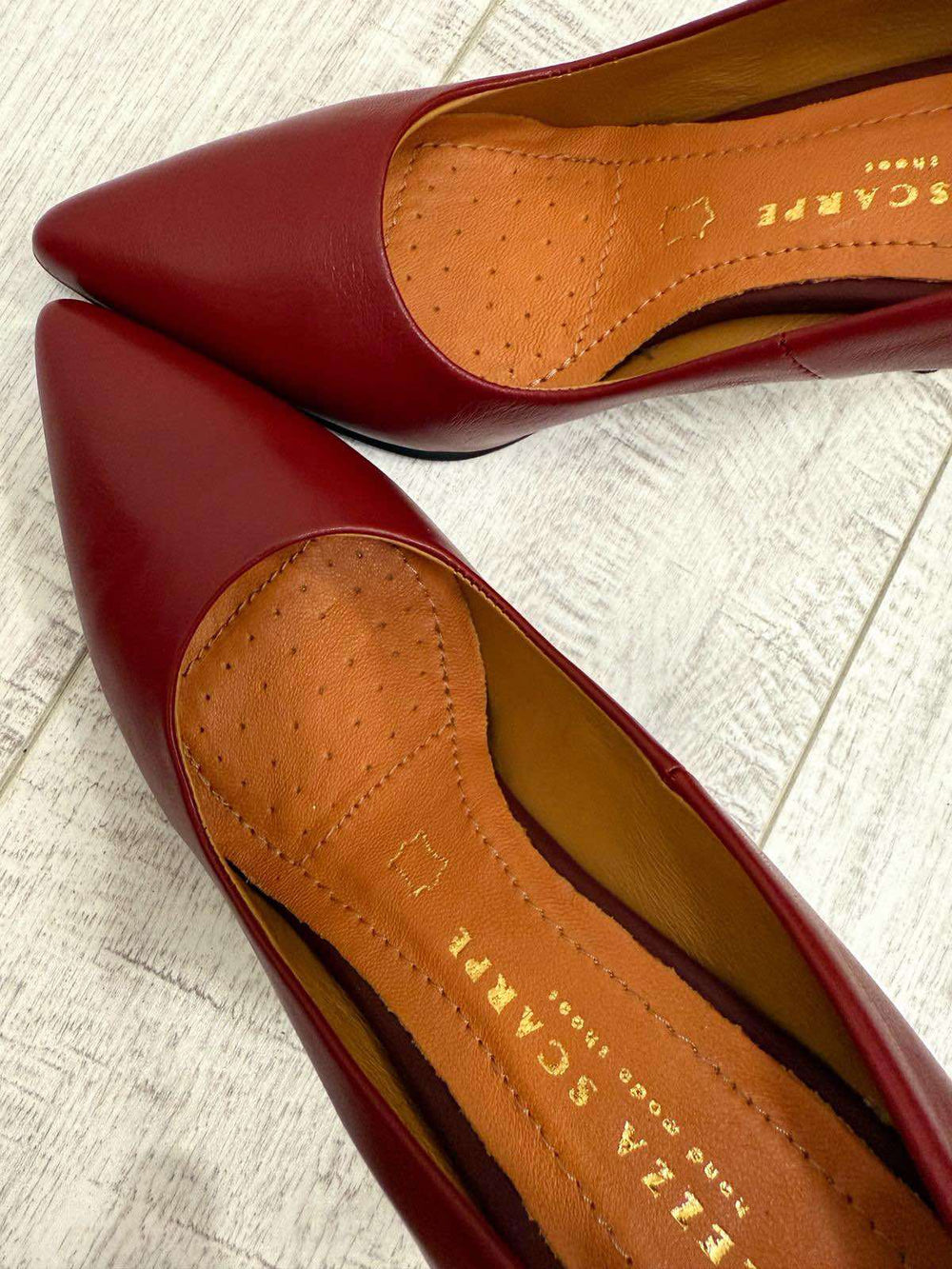 Kožne štikle F584 - BELEZZA SCARPE - BORDO