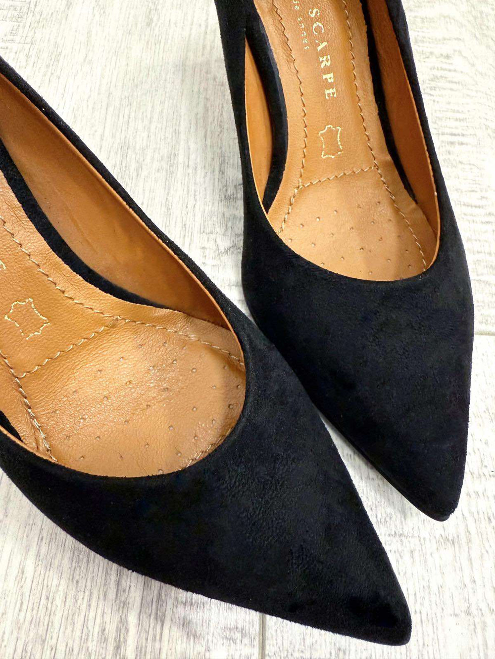 Kožne štikle F336 - BELEZZA SCARPE - CRNA