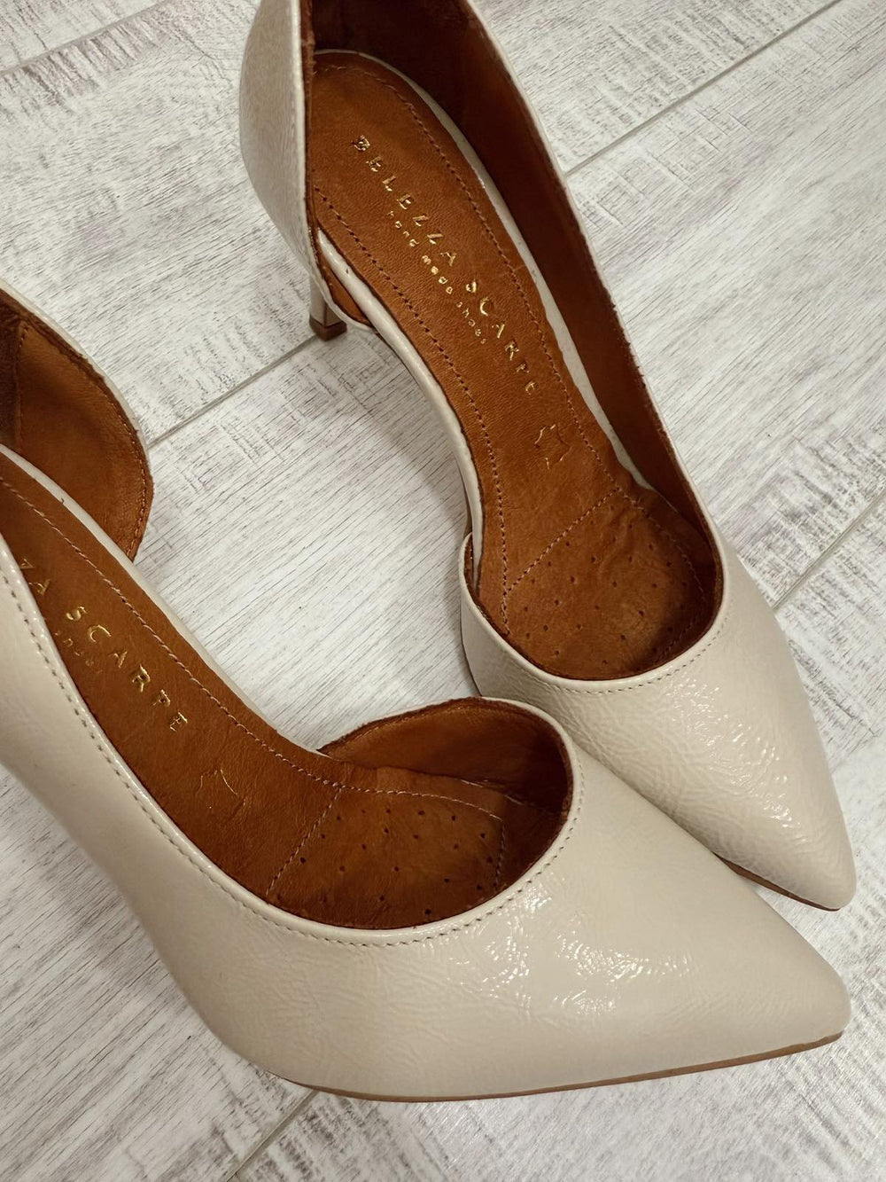 Kožne štikle F335 - BELEZZA SCARPE - BEŽ